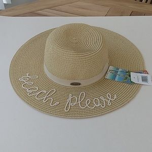 NWT PANAMA JACK Exclusive 50 +UV Sun Protection Beach Hat